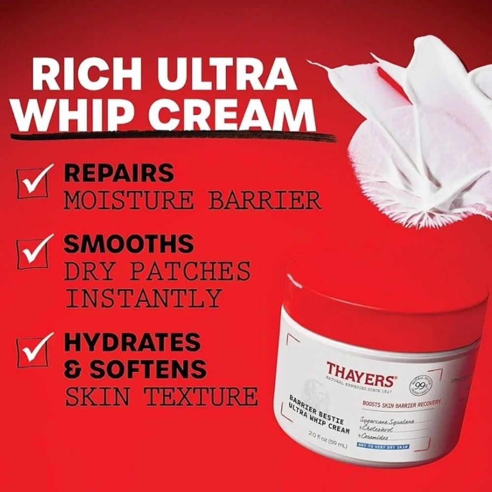 Thayers Face Care Barrier Bestie Ultra Whip Cream - 2 fl oz